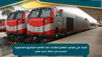 تعرف على مواعيد انطلاق قطارات خط القاهرة-الزقازيق-المنصورة الجديدة من سكك حديد مصر